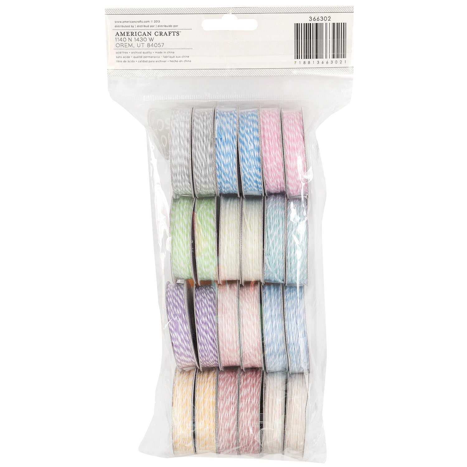 Bakers Twine Pastels / Hilo Twine Pasteles Descontinuado American Crafts