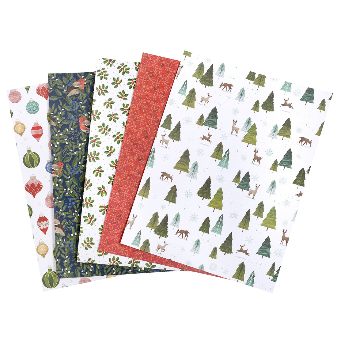 Together for Christmas 6 x 8" / Block De Papel Navideño 36 Hojas Papel Pink Paislee