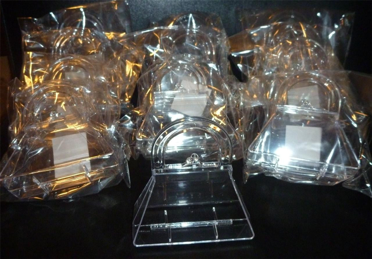 Mini Purse Clear Box / 5 Mini Bolsitas de Acrílico Descontinuado Darice