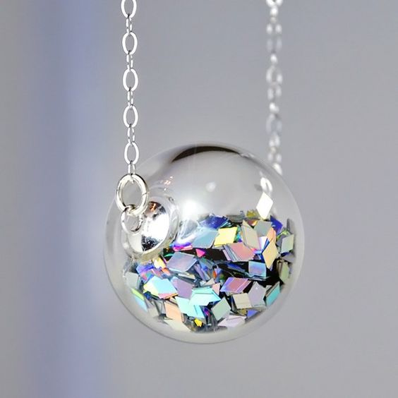 Vintage Silver Glass Glitter / Brillos de Cristal Finos Plateados Descontinuado Darice