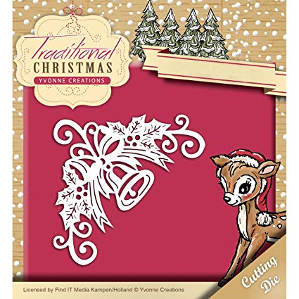 Christmas Bell Corner Die / Suaje de Esquina Navideña Descontinuado Yvonne Creations