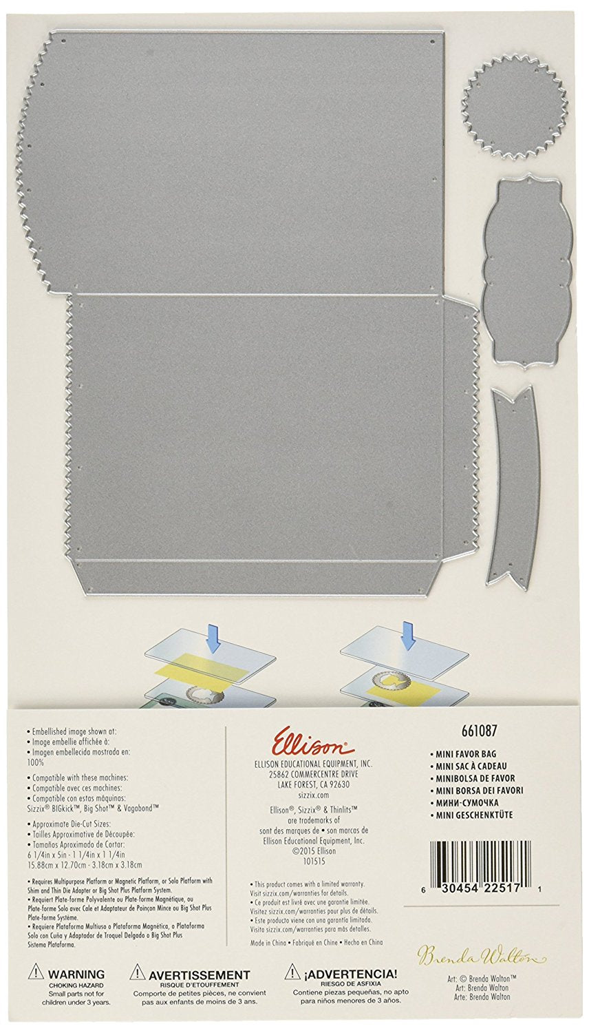 Thinlits Die Set Mini Favor Bag / Set de Suajes para Bolsitas Descontinuado Sizzix