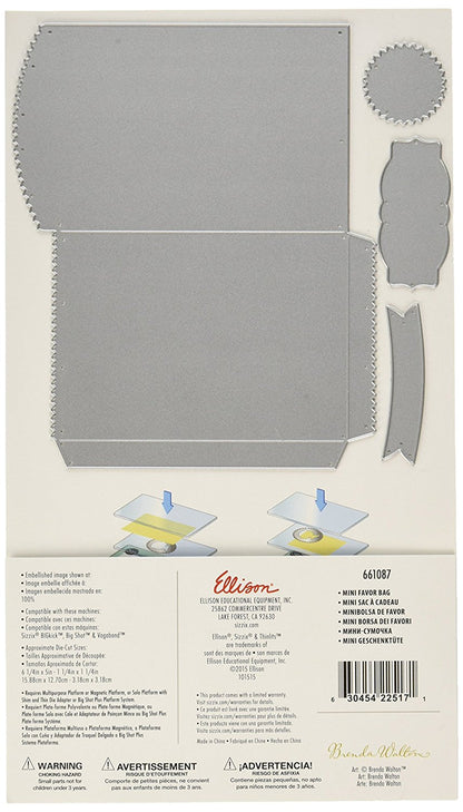 Thinlits Die Set Mini Favor Bag / Set de Suajes para Bolsitas Descontinuado Sizzix