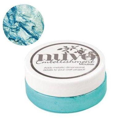 Embellishment Mousse Coastal Surf / Mousse Texturizador Azul Metálico Descontinuado Nuvo