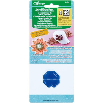 Plantilla para hacer flores de tela / Kanzashi Daisy petal extra small Descontinuado Clover