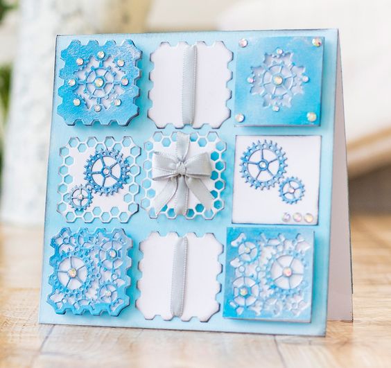 Squares Nesting Punch Kit / Kit de 5 Perforadoras de Cuadros Descontinuado Ek Success
