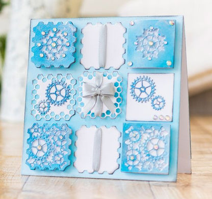 Squares Nesting Punch Kit / Kit de 5 Perforadoras de Cuadros Descontinuado Ek Success