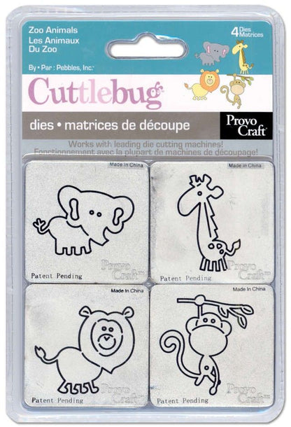 Zoo Animals Dies / Suajes de Animales de Zoológico Descontinuado Cuttlebug