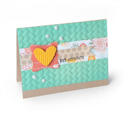 3D Textured Impressions Woven  / Folder de GrabadoTejido Descontinuado Sizzix
