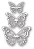 Potenza Butterfly Trio Die / Suaje de Corte Trio de Mariposas Monarcas Descontinuado Memory Box