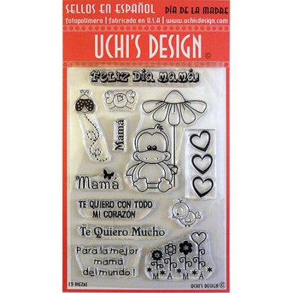 Clear Stamps Mother´s Day / Sellos De Polimero Día de la Madre Descontinuado Uchis Desing