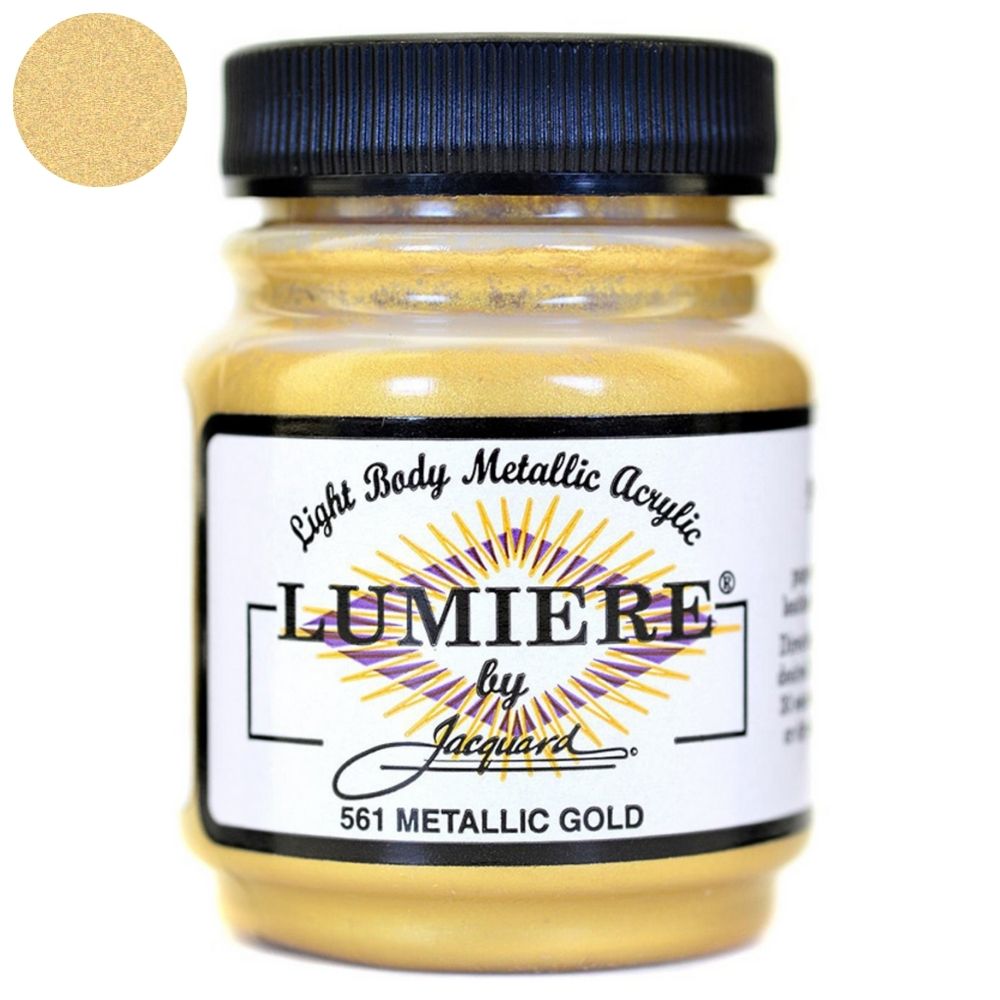 Lumiere Acrylic Paint Metallic Gold / Pintura AcrÃlica Oro Metálico Acrìlicos Jacquard