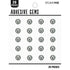 Neutral Silver Dome Gems / 20 Gemas Adhesivas Gris Adornos / Embellishments K & Company