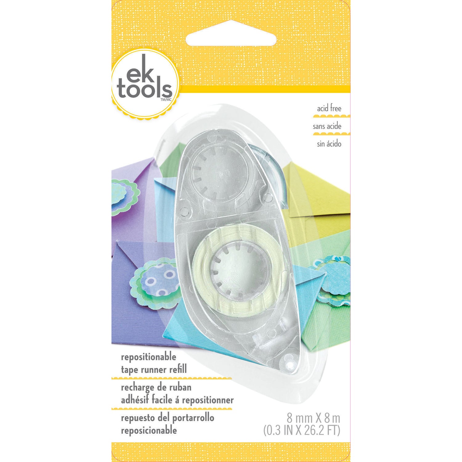 Tape Runner Repositionable  / Cinta Adhesiva Reposicionable Descontinuado Ek Success