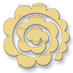 Rolled Rose Large Die / Suaje de Rosa Descontinuado La-La Land Crafts
