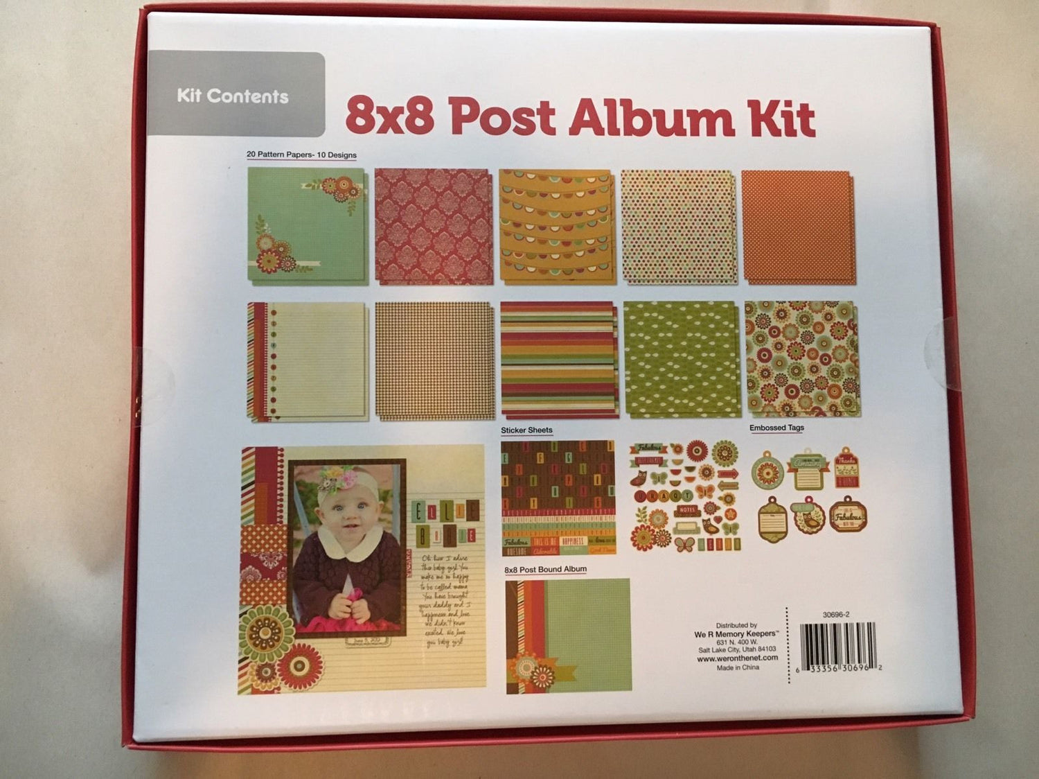 8" x 8" Post Album Kit / Kit para Armar Album Descontinuado We R Memory Keepers