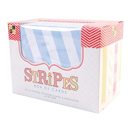 Stripes Box of Cards / Tarjetas y Sobres de Rayas Descontinuado DCWV