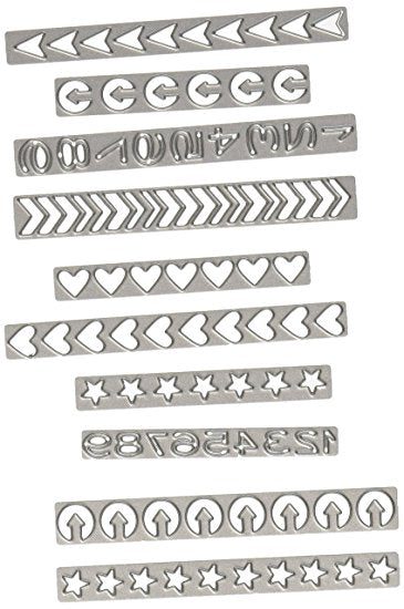 Tim Holtz Thinlits Dies 10 pc Shape Strips / Suajes de Orillas Descontinuado Sizzix