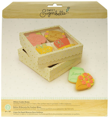 Sweet Sugarbelle Four Cookie Box White /  Caja para 4 Galletas Color Blanca Descontinuado Sugarbelle
