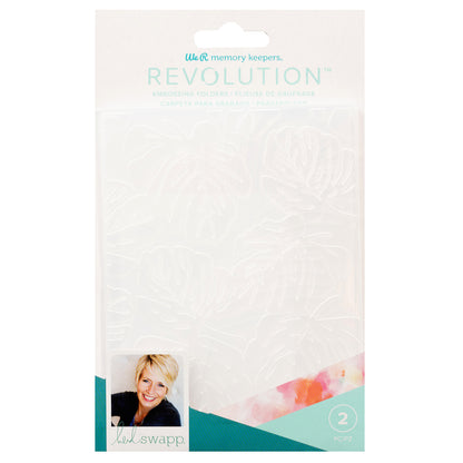Heidi Swapp Embossing Folders / Folders de Grabado Hojas de Plantas Descontinuado We R Memory Keepers