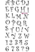 Sellos de polímero Alfabeto y Numeros / Curly Q Alphabet 97713 Descontinuado Inkadinkado