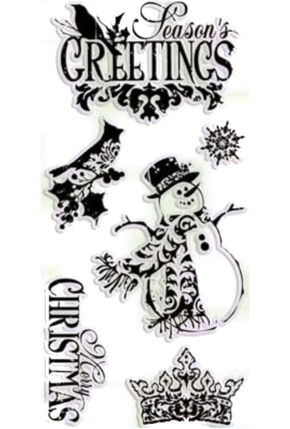 Sellos de Polímero Navidad / Ornate Christmas 98400 Descontinuado Inkadinkado