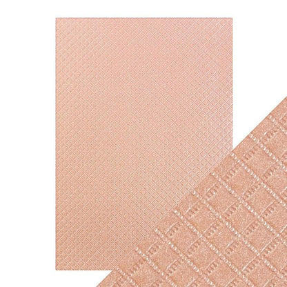 Luxury Embossed Salmon Harlequin / Papel Repujado Salmon Descontinuado Craft Perfect