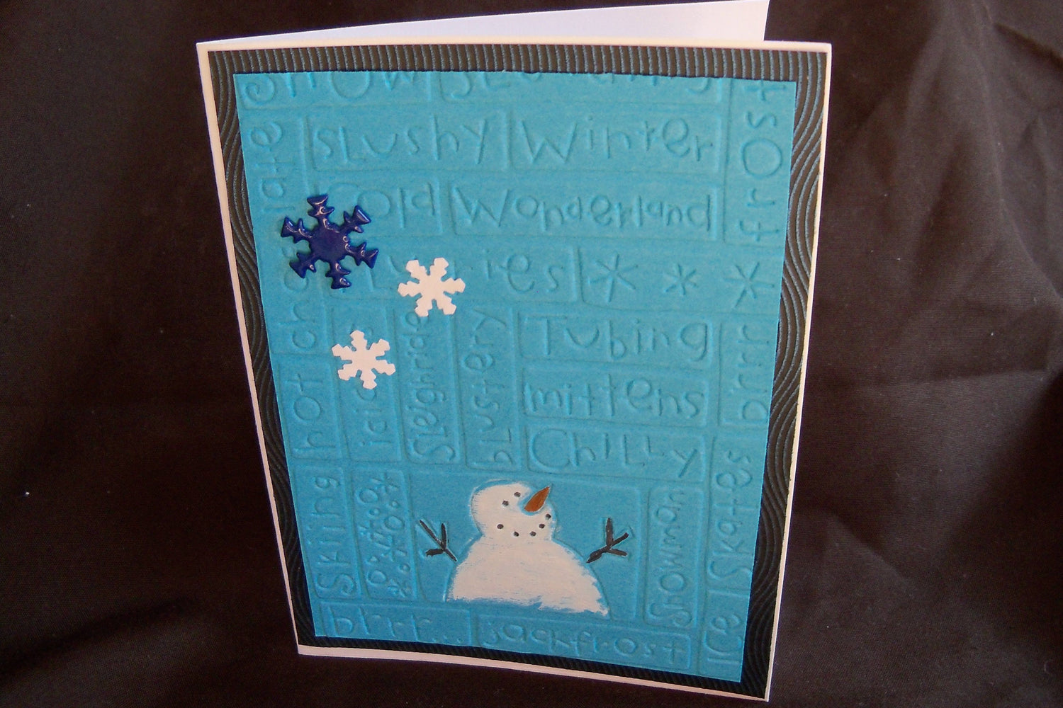 Sledding Embossing Folder / Folder de Grabado Trineo Descontinuado Cuttlebug