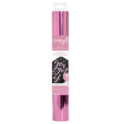 Adhesive Foil Metallic Lipgloss / Foil Adhesivo Rosa Metálico Descontinuado American Crafts