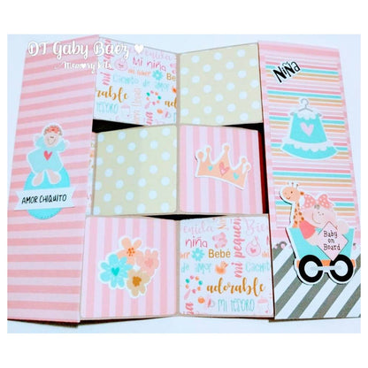 Kit de Papel Cartulina Amor Chiquito Niña Descontinuado Memory Kits