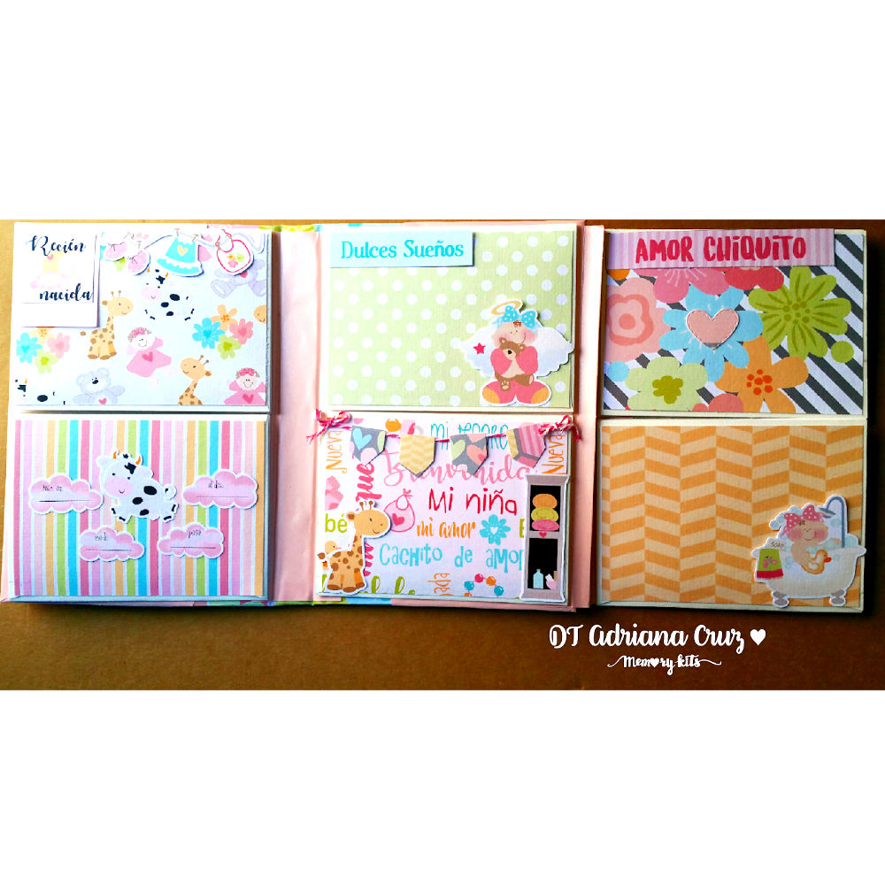 Kit de Papel Cartulina Amor Chiquito Niña Descontinuado Memory Kits