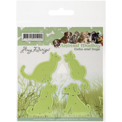 Cats and Dogs Dies / Suaje de Gatos y Perros Descontinuado Amy Design