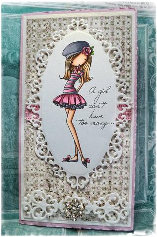 Cling Mounted Rubber Stamps Girl Can&