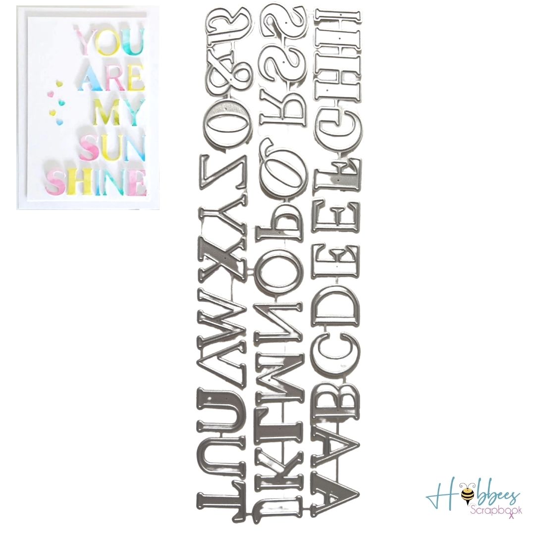 Suajes de Letras Mayúsculas