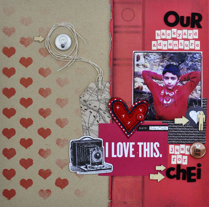 Tiny Hearts Stencil / Plantilla De Corazones Descontinuado Heidi Swapp