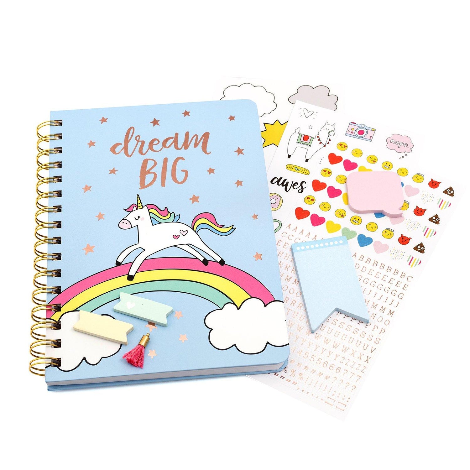 Hello Dreamer Journal Kit Unicorn / Kit de Agenda Planificadora de Unicornio Descontinuado American Crafts