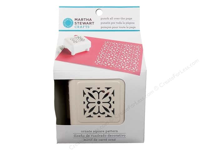 All Over the Page Ornate Square Pattern / Perforadora Cuadrados Adornados Descontinuado Martha Stewart