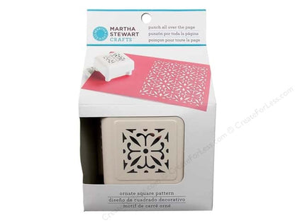 All Over the Page Ornate Square Pattern / Perforadora Cuadrados Adornados Descontinuado Martha Stewart