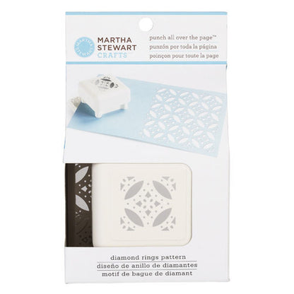All Over the Page Diamond Rings Pattern / Perforadora Patron Anillos Descontinuado Martha Stewart