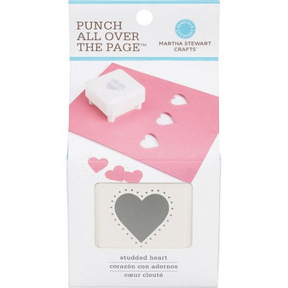 All Over the Page Studded Heart / Perforadora Corazón con Orilla Descontinuado Martha Stewart