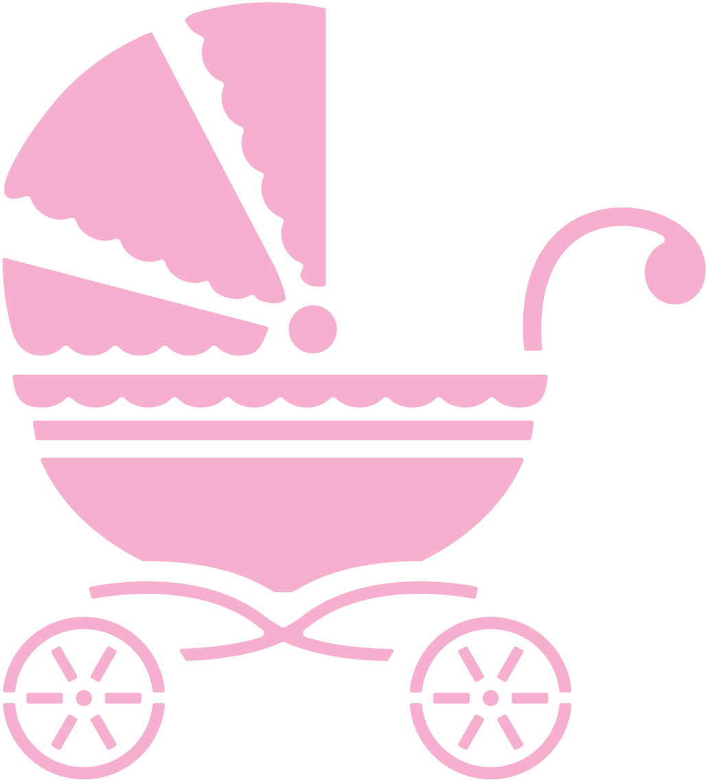 Baby Carriage Die / Suaje de Corte de Carriola Descontinuado Cheery Lynn Designs