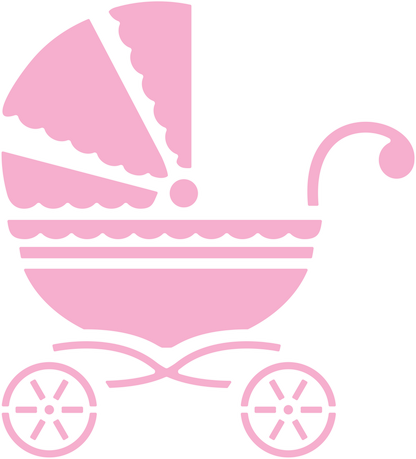 Baby Carriage Die / Suaje de Corte de Carriola Descontinuado Cheery Lynn Designs