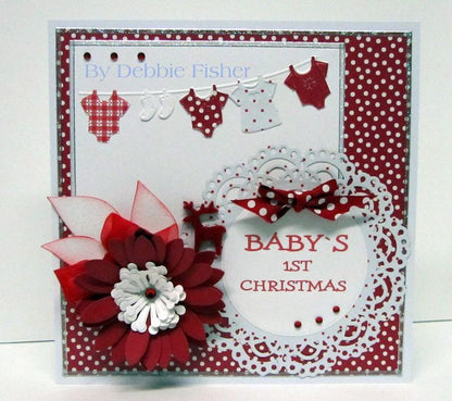 Embossing Baby Clothes On Line / Folder de Grabado Tendedero Ropa Bebe Descontinuado Darice