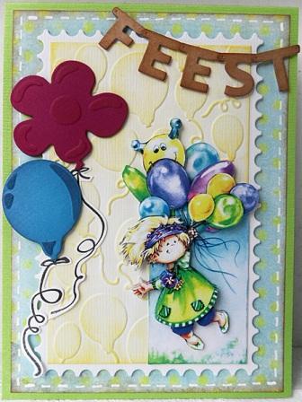 Dies with Stamps Balloons / Suaje y Sellos Globos Dados de Corte / Suajes / Troqueles Marianne design