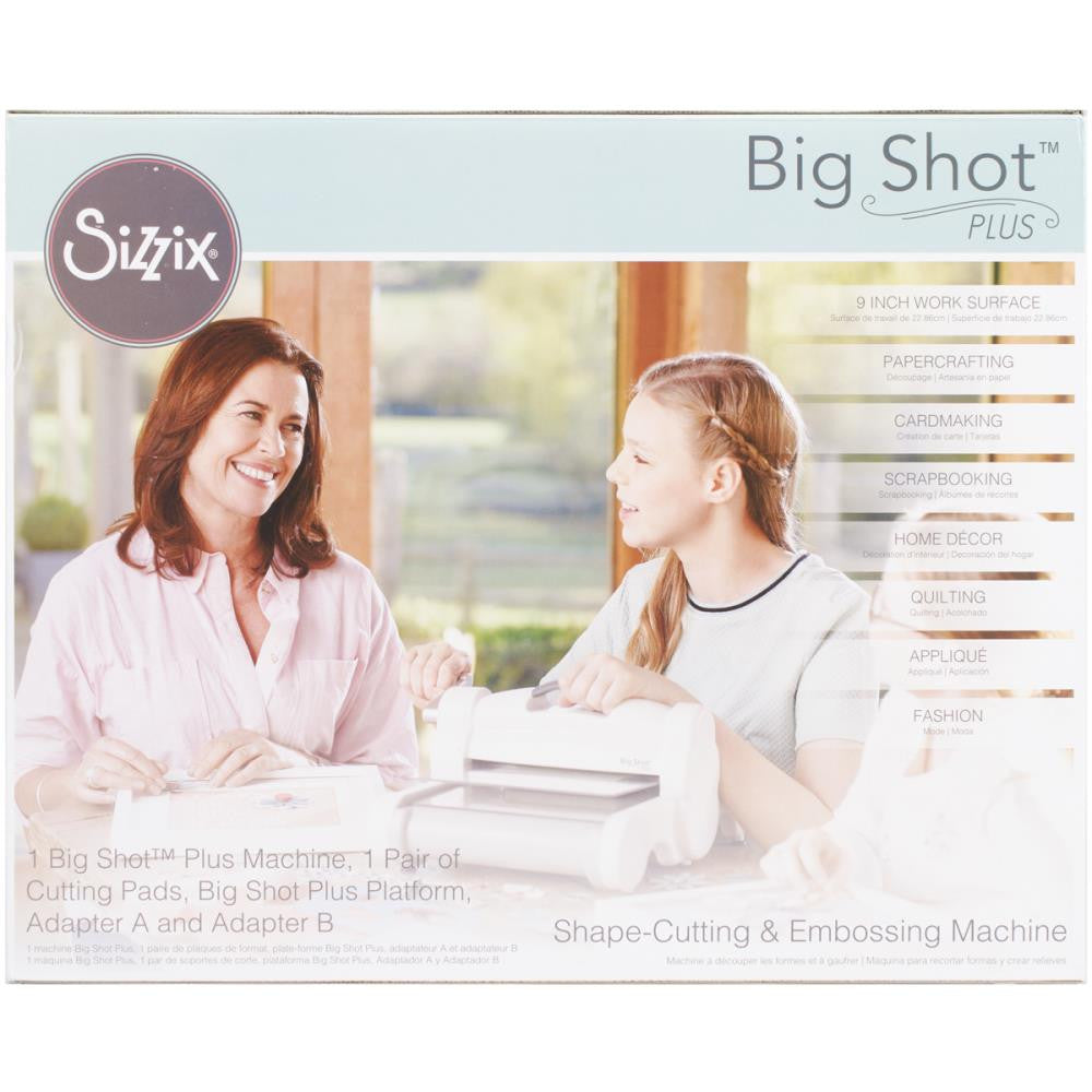 Big Shot Plus White &amp; Gray Kit / Máquina de Corte y Grabado Big Shot Plus Kit Descontinuado Sizzix