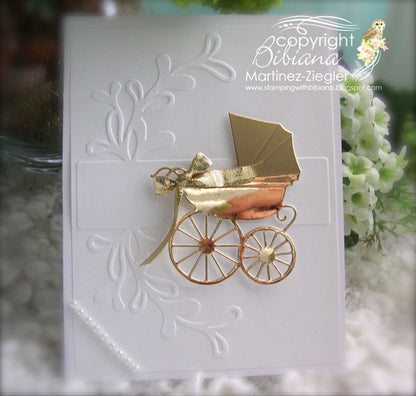 Baby Carriage Die / Suaje de Corte Carriola Descontinuado Memory Box