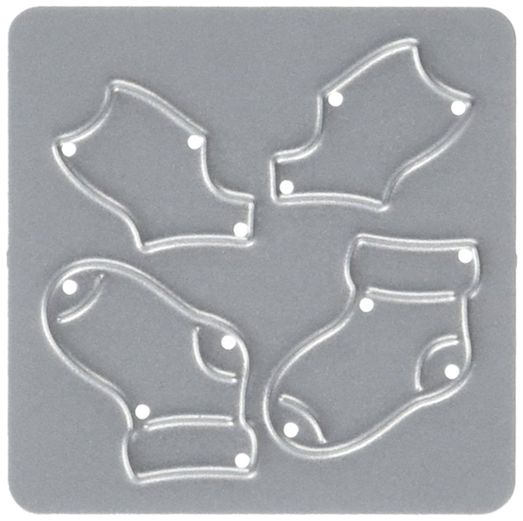 Baby Socks Mini Die /  Suaje Mini Calcetas de Bebé Dados de Corte / Suajes / Troqueles Cottage Cutz