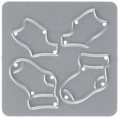 Baby Socks Mini Die /  Suaje Mini Calcetas de Bebé Dados de Corte / Suajes / Troqueles Cottage Cutz