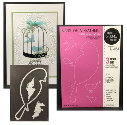 Birds of a Feather Die / Suaje de Corte Pájaros Dados de Corte / Suajes / Troqueles Memory Box