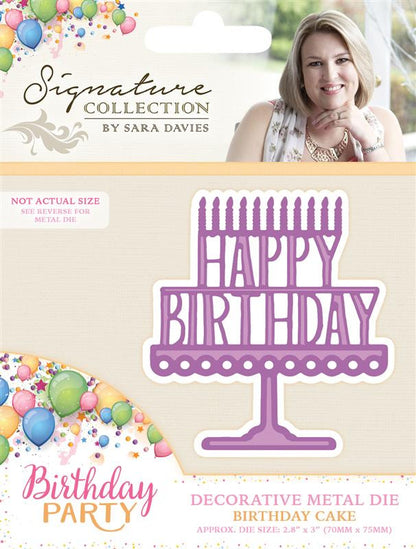 Birthday Cake Die / Suaje de Corte de Feliz Cumpleaños Dados de Corte / Suajes / Troqueles Crafter&